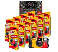 Clikoze Paquete múltiple de cámaras desechables: incluye 10 unidades de cámaras Kodak Funsaver de un solo uso de 35 mm con 27 exposiciones y tarjeta de consejos de fotografía Clikoze