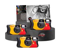 Clikoze Paquete múltiple de cámaras desechables: incluye 3 unidades de cámaras Kodak Funsaver de un solo uso de 35 mm con 27 exposiciones y tarjeta de consejos de fotografía Clikoze