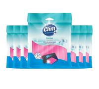Clim Antibacterial. Bayeta Especial vitrocerámicas 100% Microfibra de Doble acción: Limpia y Seca. Caja 8 uds envasadas Individualmente