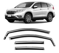 CLIM ART en Canal Deflectores de Aire para/compatible con Honda CR-V 2012-2018 MK4 - Deflectors Ventanilla - Accesorios Coche - Derivabrisas - Deflectores de Viento - Cortavientos Ventana Coche -4ud N