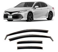 CLIM ART en Canal Deflectores de Aire para/compatible con Toyota Camry 2018-2024 sedán -Deflectors Ventanilla - Accesorios Coche - Derivabrisas - Deflectores de Viento - Cortavientos Ventana Coche-4ud