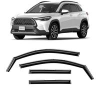 CLIM ART en Canal Deflectores de Aire para/compatible con Toyota Corolla Cross 22-26 XG10 - Deflectors Ventanilla -Accesorios Coche -Derivabrisas -Deflectores de Viento -Cortavientos Ventana Coche-4ud
