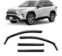 CLIM Art Protectores de Lluvia increíblemente duraderos en Canal para Toyota RAV4 2019-2024, deflectores de Ventana Originales, Deflector de ventilación, Viseras de Ventana de ventilación, Accesorios
