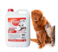 Clim Profesional - 5L Fregasuelos Mascotas Perfumado con Acción Reforzada. Evita el Mal Olor de Orines de Mascotas y Limpia Todo Tipo de Suelos.