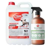 Clim Profesional Pack Mascotas - Fregasuelos Inhibidor de Olores 5L y Neutralizador de Olores Pet Fórmula Spray 1L
