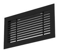 Climaconnect Rejilla de aluminio - con resortes de sujeción - 400x200 mm - RAL 9005
