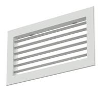 Climaconnect Rejilla de pared de aluminio ajustable con resortes de sujeción - 400x200 mm - RAL 9016