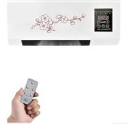 Climafy Air Conditioner Portable No Install Cooling & Heating Wall Mounted Split Max Air Conditione With Remote Control For Home Office (Red)