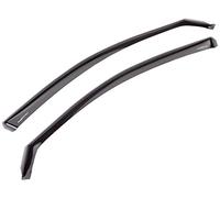 ClimAir 3956 Dark Deflectores de aire Negro compatible con Seat Ateca 2016-(Marcos de ventanas de cromo)