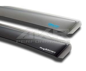 ClimAir Car Comfort Deflectores de Aire Negro Compatible con Honda Civic 3 Puertas 1991-1995