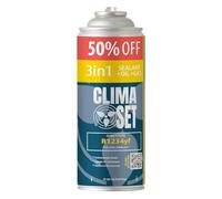 ClimaSet Recambio gas R1234yf 3in1 - Kit recarga aire acondicionado coche 1x235 g - Sustituto del refrigerante R1234yf - botella refrigerante coche - Gas aire acondicionado coche - ECO