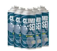 ClimaSet Recambio gas R1234yf el gas refrigerante R1234yf gas aire acondicionado coche - carga aire acondicionado coche - después de 2016-5 botella de gas de 170 g ECO