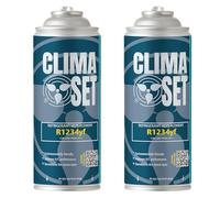 ClimaSet Recambio gas R1234yf el gas refrigerante R1234yf gas aire acondicionado coche - carga aire acondicionado coche - después de 2016-2 botella de gas de 170 g ECO