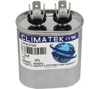 ClimaTek Condensador ovalado: compatible con Amrad # V2000/37-755 | 7.5 uf MFD 370/440 V AC