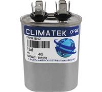 ClimaTek Condensador ovalado, compatible con York # 024-25900-000 S1-0242590000 | 15 uf MFD 370/440 voltios VCA