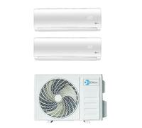 Climatizador aire acondicionado Inverter Diloc Over Dual Split 9+12 9000+12000 Btu D.Over214 R 32 WiFi opcional