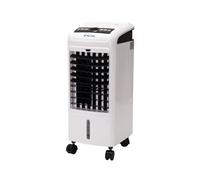 Climatizador evaporativo con ventilador. función de humidificación y purificación del aire. dispone de 3 velocidades. temporizador y oscilación automática. 31 cm