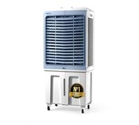 Climatizador Evaporativo Industrial 72L | Sin Tubo Exterior | 200W | Triple Función | 4 Acumuladores de Frío | 8000 m³/h | Naves y Talleres hasta 60 m² | Lamas Oscilantes | Portátil