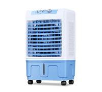 Climatizador Evaporativo Industriales, Ventilador Frio Hielo con Oscilación de 120°, Climatizador Portatil Frio de 3 Velocidades con Gran Tanque de Agua, para Interiores y Exteriores(79x44x34cm/31x17x