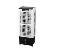Climatizador evaporativo para grandes estancias, con triple panel evaporativo y alta capacidad de refrigeración, que filtra el aire y lo enfría gracias a su depósito (35l) de agua. 52 cm