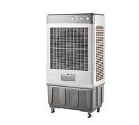 Climatizador Evaporativo Portatil con 3 Velocidades, Ventilador Evaporativo Industrial Móviles, Tanque de Agua de 90 Litros, Oscilación de 120°, 130 * 62 * 40cm, Incluye 4 Enfriadores
