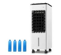 Climatizador Evaporativo Portátil, Ventilador con Doble Tanque de Agua 9L