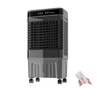 Climatizador Evaporativo Portatil, Ventilador Industrial con Agua 3 en 1 con Control Remoto, 3 Velocidades, Temporizador de 12 Horas y Tanque de Agua de 40/45/50 L, para Garajes y Usos Comerciales(80x