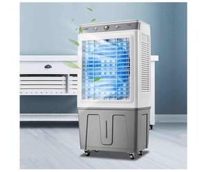 Climatizador Evaporativo Silencioso, 3 Velocidades,Tanque de 35L,3 en 1 Climatizado Portatil Temporizador 7.5H,Oscilación Para El Hogar Y La Oficina