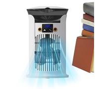 Climatizador Evaporativo,Ventilador De Mesa Con Agua | Ventilador 3 Velocidades con Luz LED para Dormitorio, Oficina, Habitación Infantil y Estudio