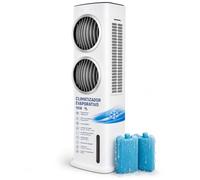 Climatizador Evaporativo VONALA SMALL-DUO - Enfriador de Aire Portátil con Doble Ventilador, Depósito 9L, 5 Velocidades, Mando a Distancia, 90W, Portátil