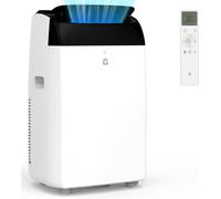 Climatizador portátil 3 en 1 10000 BTU - Refrigeración, ventilación, deshumidificación - Silencioso, eficiente, pantalla LED, temporizador 24 h, mando a distancia, gas R290, clase energética