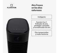 Climatizador Skytower Grand Smart 80W 480 m³/h 8 Liter portátil Klarstein