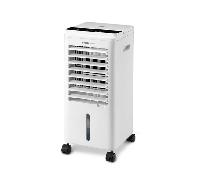 Ufesa Narvik Climatizador Evaporativo, 65W, Función Fría y Ventilador, 3 Velocidades, 3 Modos, Panel Táctil, Depósito 5L, Temporizador 12h, Filtro Lavable, 2 Bloques de Hielo, Mando a Distancia