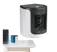 Climatizadores Portátiles Para Habitación - Ventilador De Aire Acondicionado Portátil | Enfriador De Espacio Con Luz Nocturna Y Depósito De Agua Para Dormitorio Sobremesa Cocina Playa Acampada Vacacio