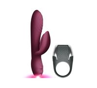 Climaximum - lamour kit vibrador rabbit + anillo pene led