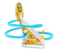 Climb Stairs Toy, 25.5 X 14cm Eye-Hand Coordination Ducks Chasing Race Track Game Set, Easy To Carry Easy-to-Install Indoor Toy For Halloween Christmas Birthday Children's Day Gift