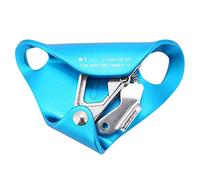 Climbing Ascender Device | Fall Arrest Protection Gear for Rock Climbing/Mountaineering | Aeronautical Aluminum 8-13mm Rope | One - Hand Use with Spring Handle (Blue)