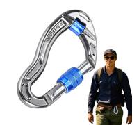 Climbing Carabiner Clips, Rock Heavy Duty Carabiners Safety Clips for Climbing, Recordatorio, and Mountaineering