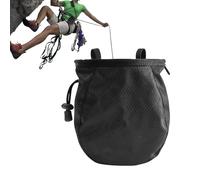 Climbing Chalk Bag - Adjustable Waterproof Chalk Pouch with Drawstring Belt | Leakproof Sports Accessory for Mountaineering, Gym Training, Weight Lifting, and Outdoor Activities | Ideal for Beginners,