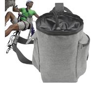 Climbing Chalk Bag - Oxford Cloth, 7,09 x 3,94 x 3,94 in Zippered Pocket Dustproof And Durable | Large Capacity Chalk Bucket, Outdoor Climbing Pouch for Bouldering, Rock Climbings, Gym, Hiking And