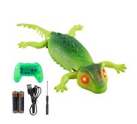 Climbing Gecko - ABS, 14.57x6.5x1.97in Robot Gecko Remote Control Toy | Light Up Wall Crawling Prank Toy, Interactive Electric Geckos para niños, Juego en interiores, Family Fun, Party Entertainment