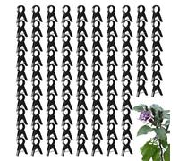 Climbing Plants Plant Clips, Garden Stem Holders, 100 Pieces, 0.71 Inches, Reusable Fasteners, Gentle Plant Grippers, Orchid Support Tools for Vines Trellis Greenhouse Indoor Outdoor Use