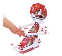 Climbing Santa Claus Toy - Realistic Remote Control Electric Track Game With LED Light And Music, Festive Automatic Santa Climbing Stairs Race Game | For Kids Boys Children Desk Bedroom Living Room