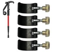 Climbing Stick Part Fastener - Pole Lock, 2 Quick Release Tension Latches for Trekking Rods, Adjustable Screw Connector with Pivot Bolt, Trail Maintenance, Support Rod Clamp for Mountaineering