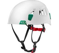 Climbing Technology Moon Casco, Adultos Unisex, Blanco/Verde Oscuro, 50-61 cm