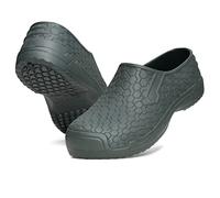 CLIMBR Zuecos de jardín Eva ligeros para hombre y mujer, zuecos de jardín, impermeables, zapatillas de goma, verde, 37 EU