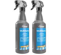 CLINEX Multi Spray, spray universal, multiusos, limpiador de superficies múltiples, uso diario, limpieza, elimina el polvo, hogar, oficina, mango, 1 l (Paquete de 2)