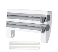 Cling Wrap Dispenser, Food Film Cutter, Kitchen Roll Holder, Sturdy Built, Refillable Storage Case, Ideal para el gabinete de la puerta del cajón Sandwich Bag Packing Restaurant Pantry Snack, 15,35 x