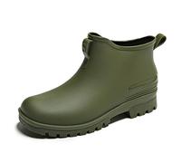CLINGRE boutique shop uk Botas de Lluvia Impermeables de caña Baja for Mujer con Forro Polar, Elegantes vadeadores Cortos Antideslizantes for Exteriores e Informales. Botas de Lluvia(Groen,41 EU)