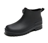 CLINGRE boutique shop uk Botas de Lluvia Impermeables de caña Baja for Mujer con Forro Polar, Elegantes vadeadores Cortos Antideslizantes for Exteriores e Informales. Botas de Lluvia(Noir,42 EU)